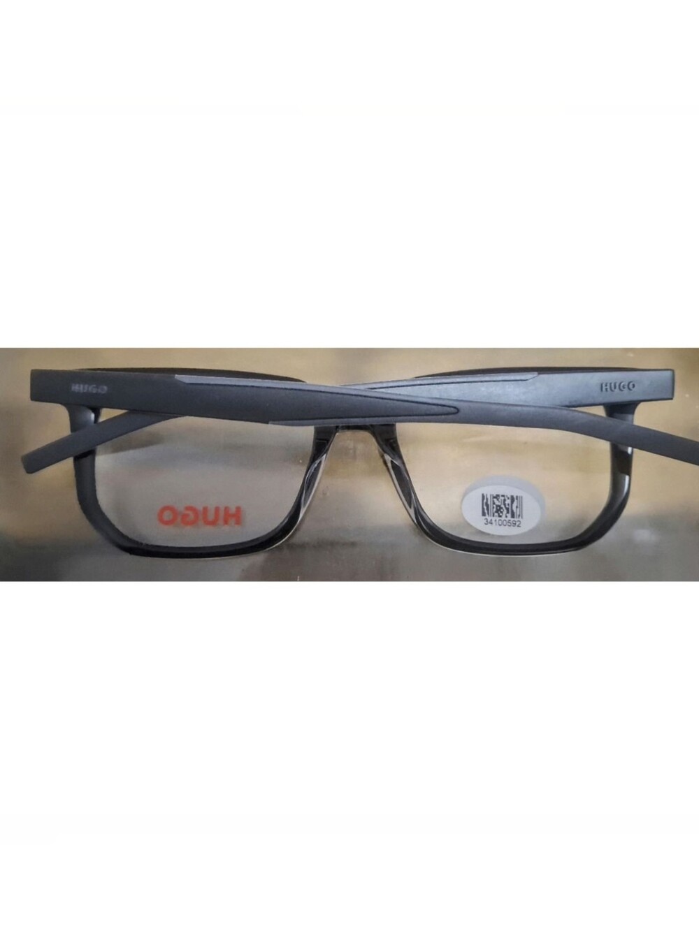 NWT HUGO BOSS Hugo HG 33 Men’s Black Rectangle Eyeglasses Frames